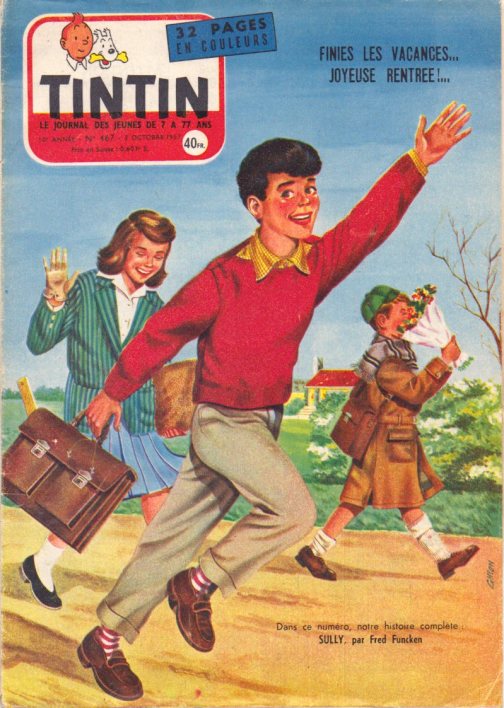 Tintin magazine, No. 467, October 1957.
